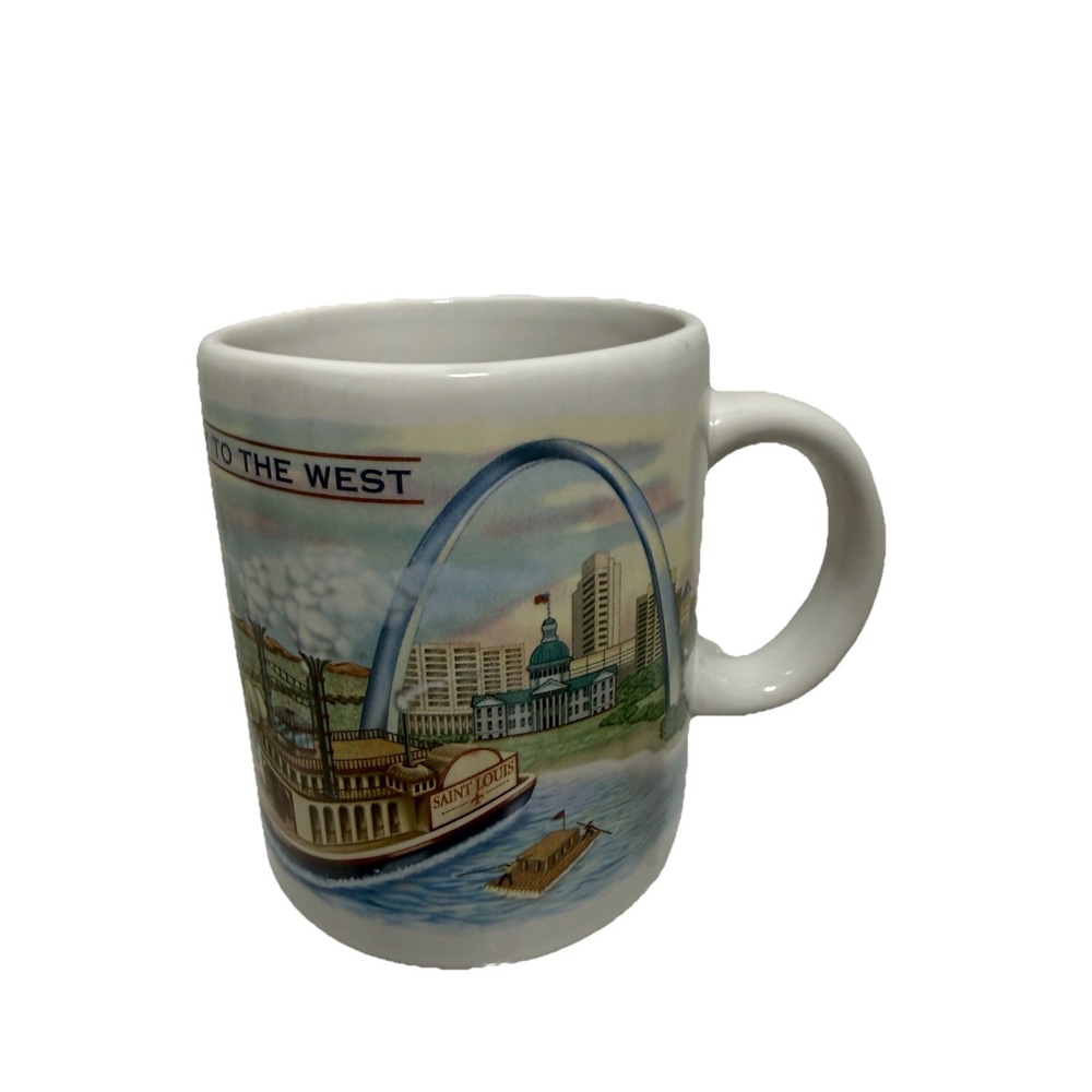 St Louis Mug Jefferson National Parks Association "Gateway to‎ the West"  3.75"